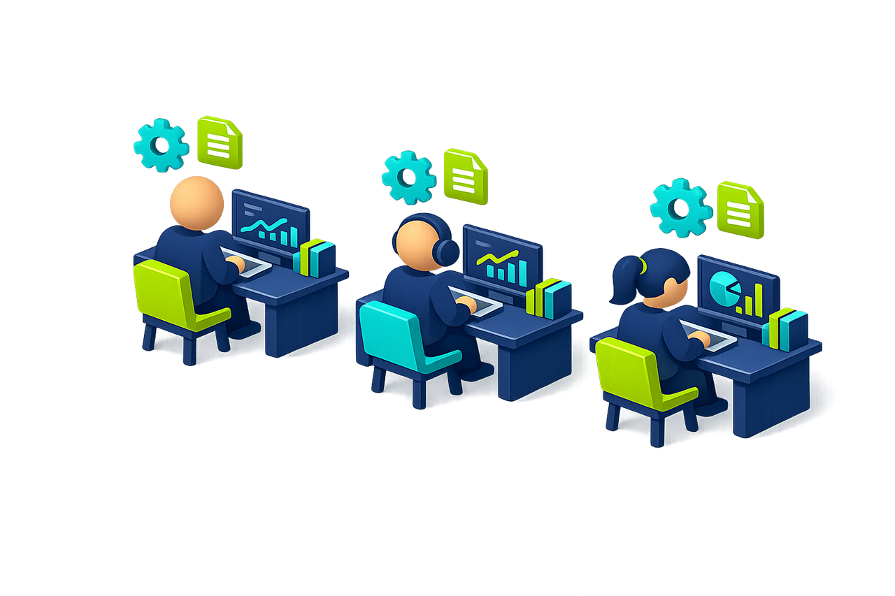 Команда сертифицированных специалистов 1С: разработчики, аналитики, консультанты