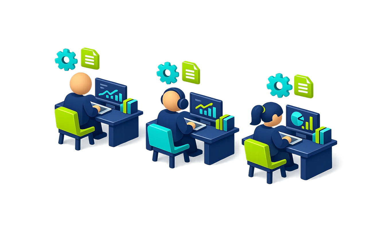Команда сертифицированных специалистов 1С: разработчики, аналитики, консультанты