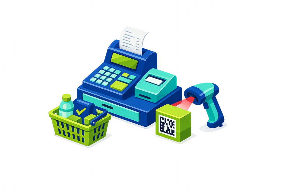 Розничная маркировка — сканирование Data Matrix на кассе