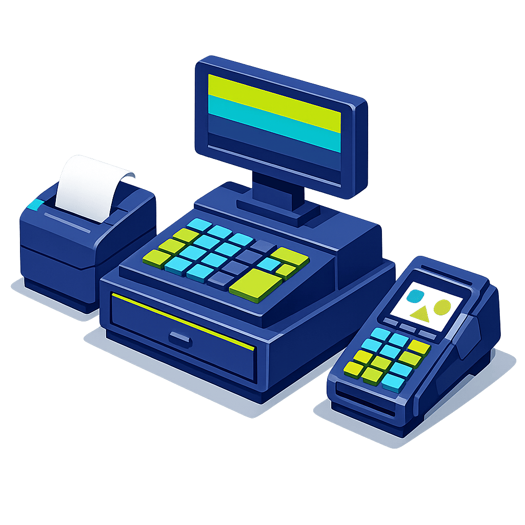 Контрольно-кассовая техника: POS-терминал, фискальный регистратор, эквайринг